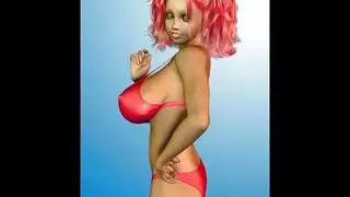 فاتنة وشم يلعب معها ضخمة الثدي